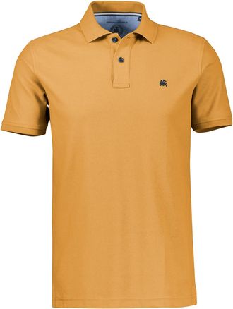 Lerros Poloshirt LERROS Poloshirt, COOL & DRY und Logo-Stitch, Herren, Gr. XXL, dull peach, 60% Baumwolle, 40% Polyester, ohne Ausschnitt, Shirts Poloshirt