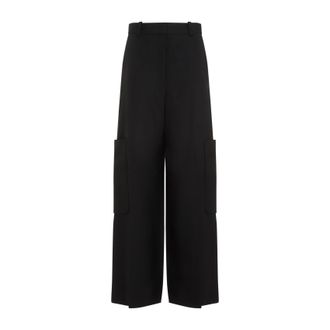 Khaite Black Caiton Pants-Donna