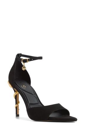 Aldo Medeza Ankle Strap Pointed Toe Sandal in Black at Nordstrom, Size 8.5