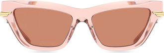 Bottega Veneta BV1241S 006 Womens Sunglasses Pink Size 54