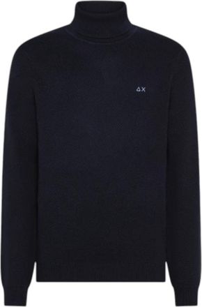Sun 68 Turtleneck Jumper - Heren - Coltruien - Blauw - 2XL - Katoen - Truien & Vesten