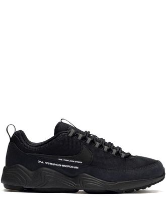 Nike x Fragment Zoom Spiridon sneakers - men - Fabric/Fabric/Rubber/Calf Suede - 6.5 - Black