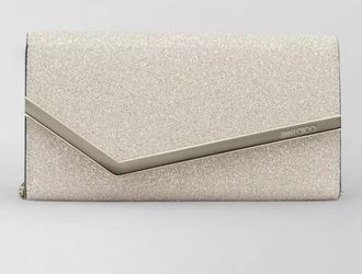 Jimmy Choo London emmie clutch bag envelope flap chain