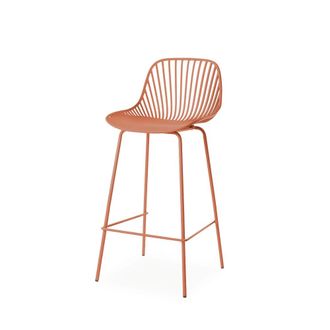 Koketto Home Taburete alto terracota de dise&ntilde;o moderno