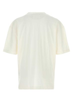 Maison Margiela Mens White Cotton T-Shirt Offwhite Exterior