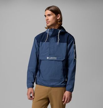 Columbia Windbreaker COLUMBIA, Herren, Gr. XXL (56), schwarz mountain, collegiate navy, Obermaterial: 100% Nylon, Jacken Windbreaker, sportlicher Stil, leichte