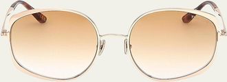 Tom Ford Abbey 58MM Geometric Sunglasses