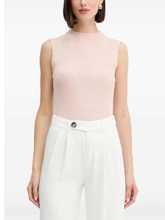 BOSS ribbed sleeveless top - women - Polyamide/Viscose - M - Pink