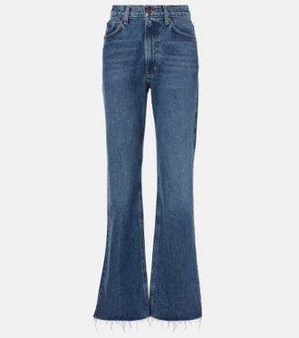 A Gold E Leena mid-rise straight jeans