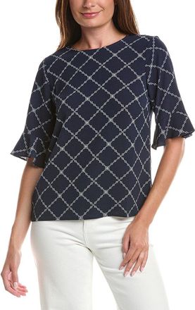 CeCe by Cynthia Steffe Cece Ruff Cuff Bubble Crepe Blouse
