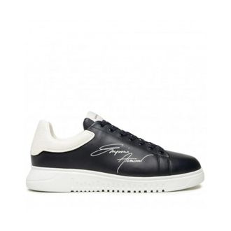 Emporio Armani Blauwe Lage Top Sneakers X4X264Xm 670K568 - Heren - Sneakers - Blauw - 39 1/2 EU - Schoenen