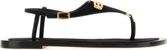 Balenciaga Black Embellished Sandals