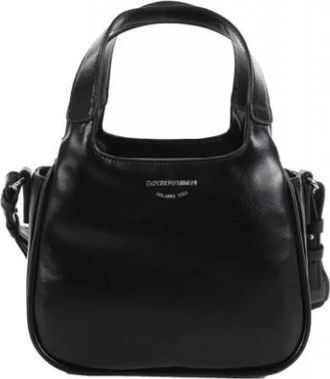 Emporio Armani Schoudertas met logoband - Dames - Handtassen - Zwart - ONE Size - Tassen