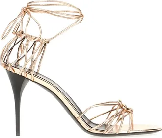 Saint Laurent High Heel Sandals, female, Pink, Size: 11 US Babylone 90 Sandal