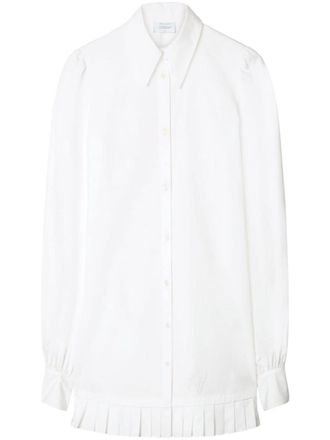 Off-white White Shirt Collar Mini Dress
