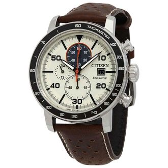 Citizen Brycen Chronograph Light Brown Dial Mens Watch CA0649-06X