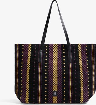 Scalpers Fabricstripessp Bag in Mustard Burgundy at Nordstrom