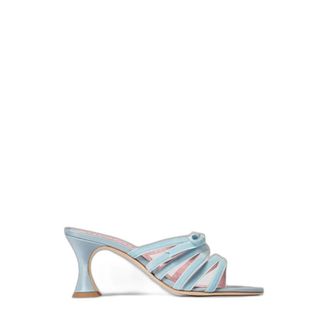 Manolo Blahnik Clementel - Dames - Schoenen - Blauw - Maat: 39 EU Zijde
