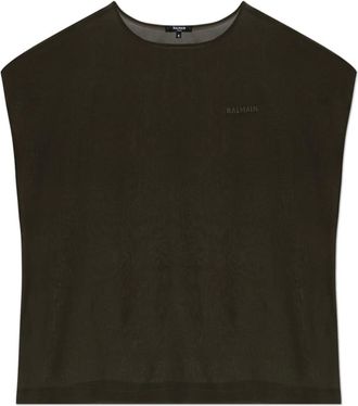 Balmain Mujer, Camisetas, Verde, Talla: S