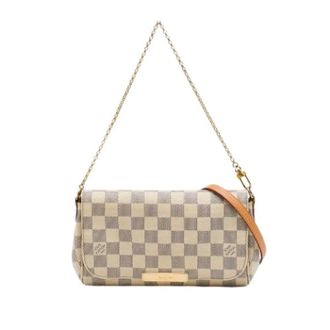 Louis Vuitton Pre-owned Favorite PM Schoudertas - Dames - Pre-owned - Wit - Maat: ONE Size Leer