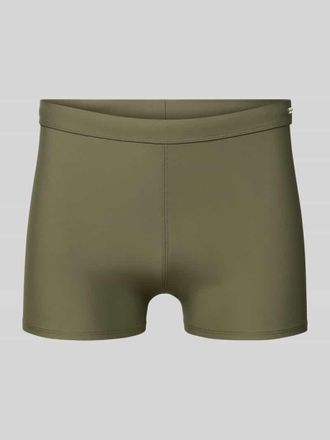 Calvin Klein Underwear Slim Fit Bade-Trunks mit Logo-Detail in Khaki, Gr&ouml;&szlig;e XL