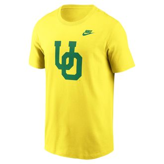 Nike Oregon Ducks Legacy Alternate Logo Nike Mens College T-Shirt in Yellow | N19979SUOV-1AS