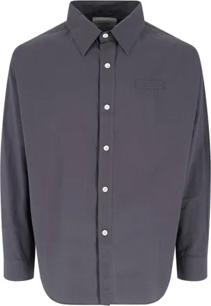 Mfpen Grey Classic Collar Cotton Shirt