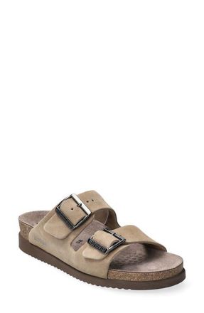Mephisto Hester Slide Sandal in Warm Grey at Nordstrom, Size 10
