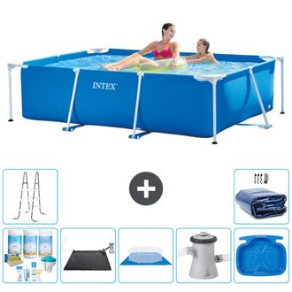 Intex Piscina Con Estructura Rectangular - 220x150x60 Cm - 7-piezas S20018