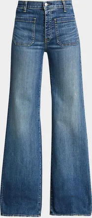 Nili Lotan Florence Denim Flare Jeans