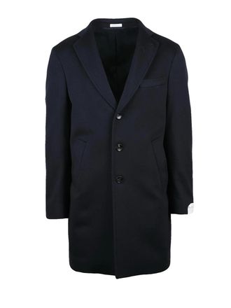 Breras Milano Blue Virgin Wool Dublin Coat
