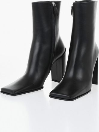 Alaia Tronchetto in Pelle con Punta Quadrata 12cm Alaia