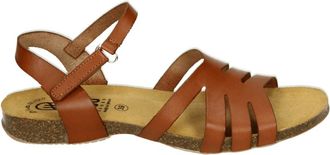Hee Schoenen, Dames, Bruin, 41 EU, Leer, 25023 Flat Sandal