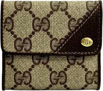 Gucci Pre-owned Lederen Portemonnee - Dames - Vintage Accessoires - Bruin - ONE Size - Leer - Vintage