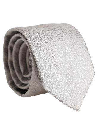 Dolce & Gabbana Silk Textured Necktie - Gray