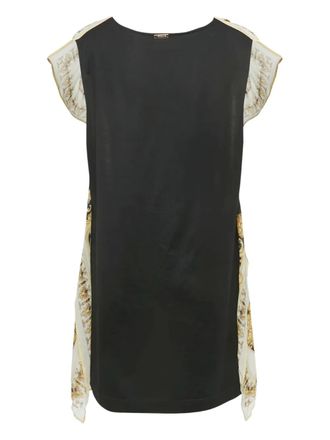 Versace short-sleeve tunic - women - Fabric - L - Black