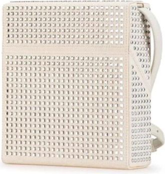 Bottega Veneta Pre-owned Cross Body Bags, female, White, Size: ONE SIZE Pre-owned Leather Crossbody Bag