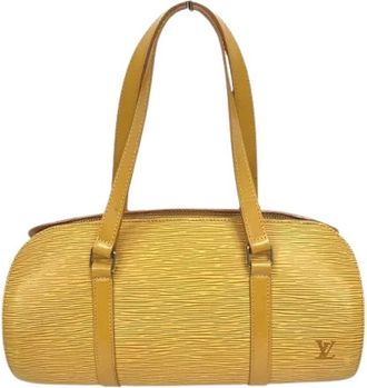 Louis Vuitton Pre-owned Handbags, female, Yellow, Size: ONE SIZE Pre-owned Soufflot Epi Handbag