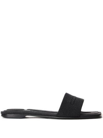 【シンプル定番】Alexander Wang Vyスライドサンダル Alexander Wang ウィメンズ サンダル | SSENSE 日本