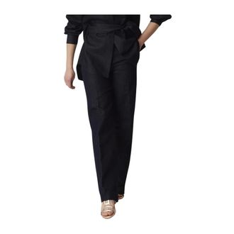 Via Masini 80 Wide Trousers, female, Black, XS, Jeans Wide Trousers