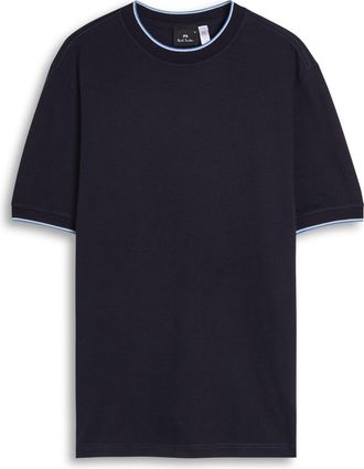 Paul Smith Striped-trim Knit T-shirt - Navy - Xxl