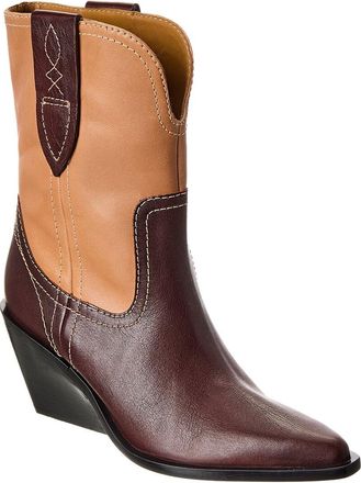 Free People Pitchfork Point Leather Western Boot