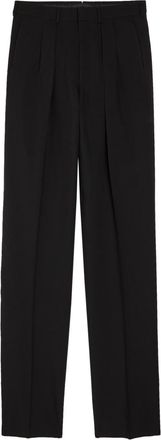 Tom Ford Double Pleat Wool-blend Trousers - Black - 52 (IT52 / XL)