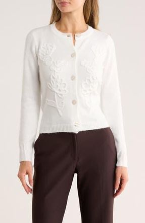 By Design Hyacinth Cardigan in White at Nordstrom Rack, Size X-Large