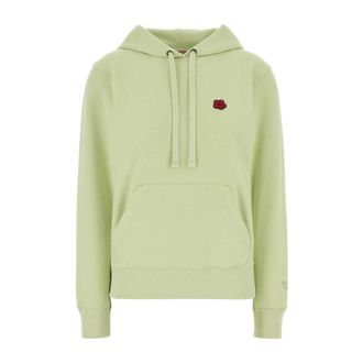 Kenzo Hoodies, female, Green, Size: S Cotton Sweatshirt
