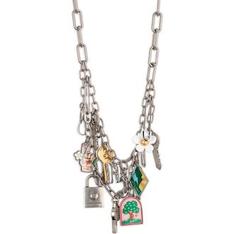 Marc Jacobs Pop Americana Charm Necklace in Silver/Multi at Nordstrom