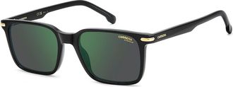 Carrera 391/S Polarized 807/Q3 Mens Sunglasses Black Size 53
