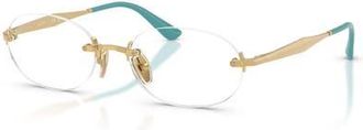 Vogue Eyewear 53mm Oval optical glasses in Gold at Nordstrom