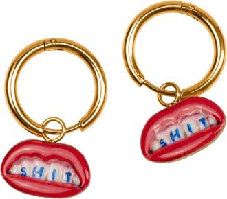 Seletti Toiletpaper Shit Pendant Earrings Stainless Steel Mm 14