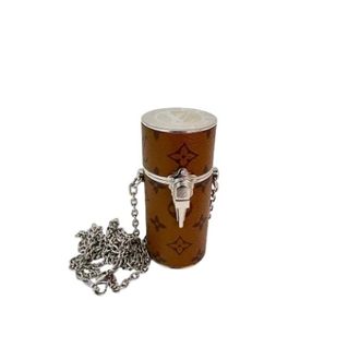 Louis Vuitton Pre-owned Reverse Monogram Chain Lipstick Case - Dames - Pre-owned - Bruin - Maat: ONE Size